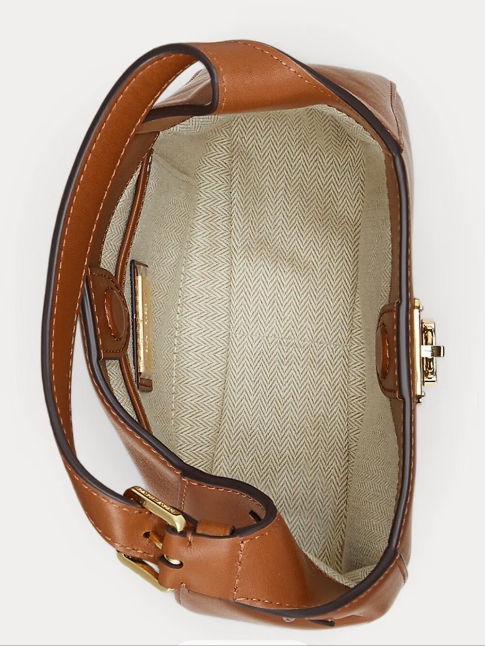 RALPH LAUREN Leather Small Tanner Shoulder Bag - Picture 5 of 8